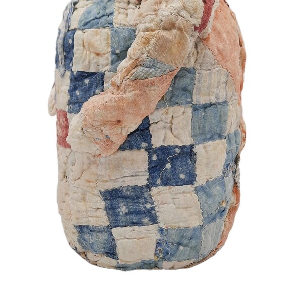 Vintage Rare Signed Thomas Miller Hand made Quilt Mache Lady Folk Art Sculpture - Picture 9 of 13